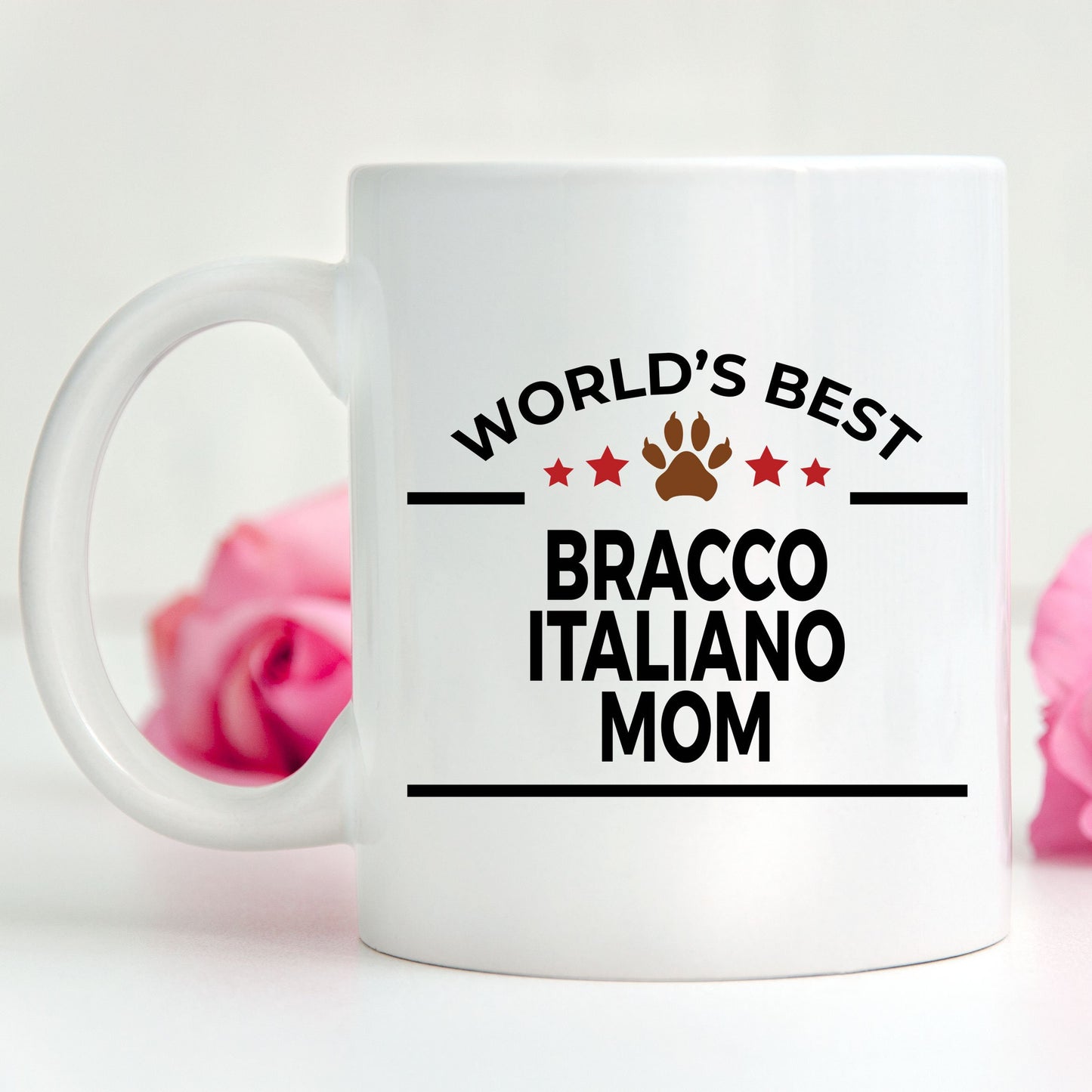 Bracco Italiano World's Best Dog Mom Custom Ceramic Mug - Mallard Moon Gift Shop
