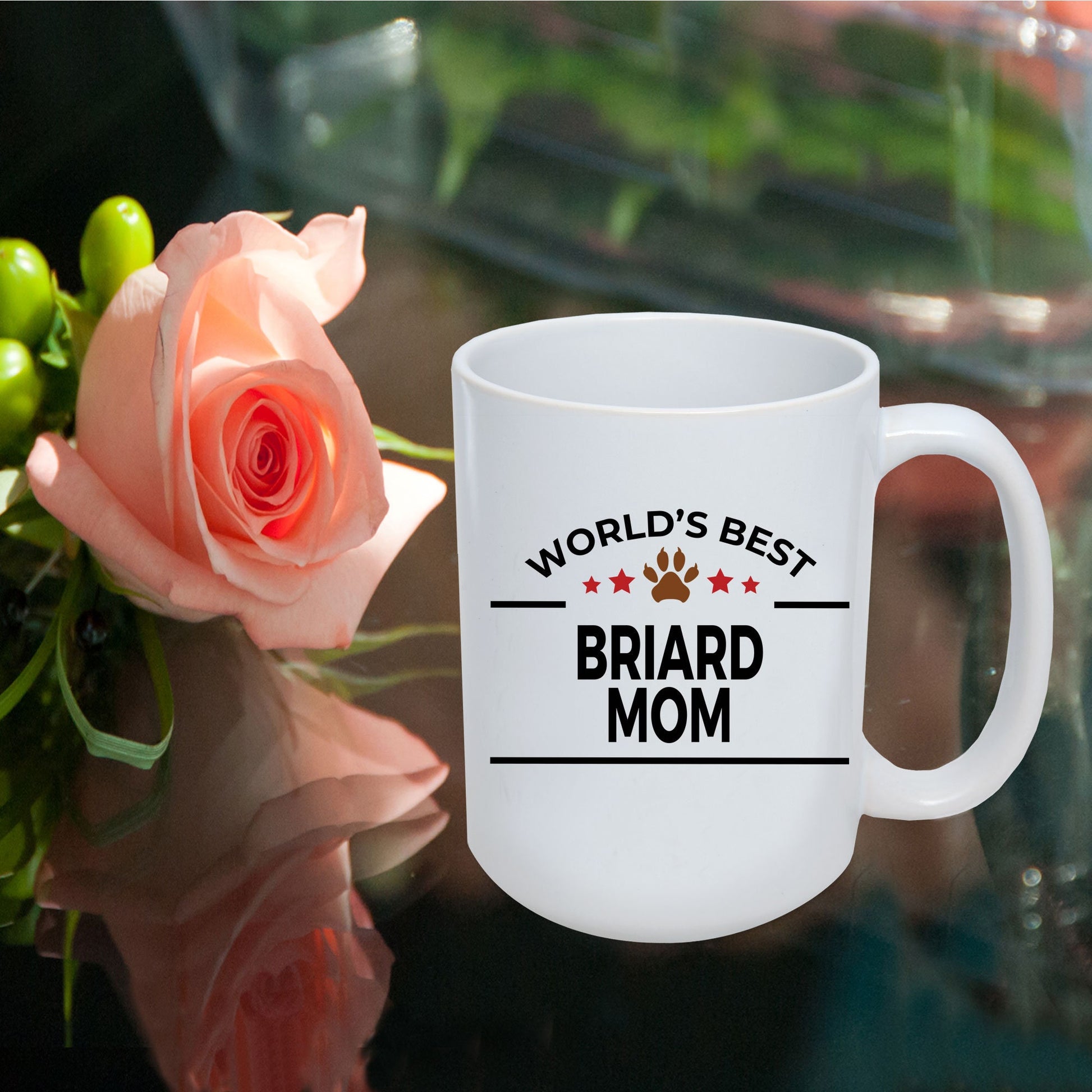 Briard Dog Mom Coffee Mug - Mallard Moon Gift Shop