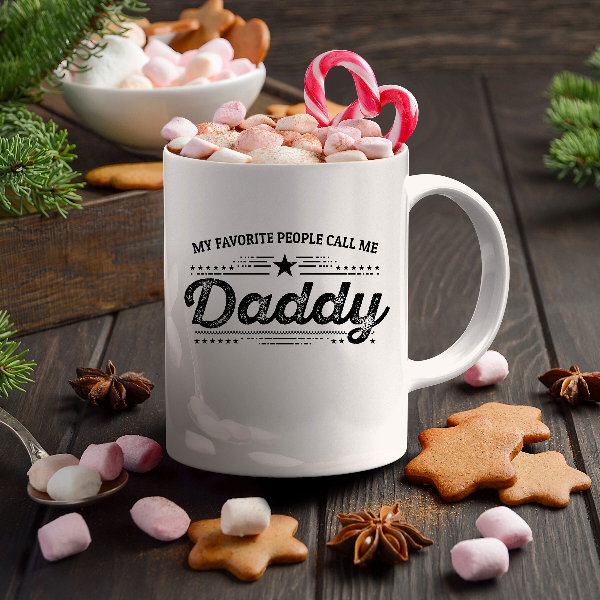 My Favorite People Call Me Daddy Custom Ceramic Coffee Mug - Father's Day Gift Birthday - Mallard Moon Gift Shop