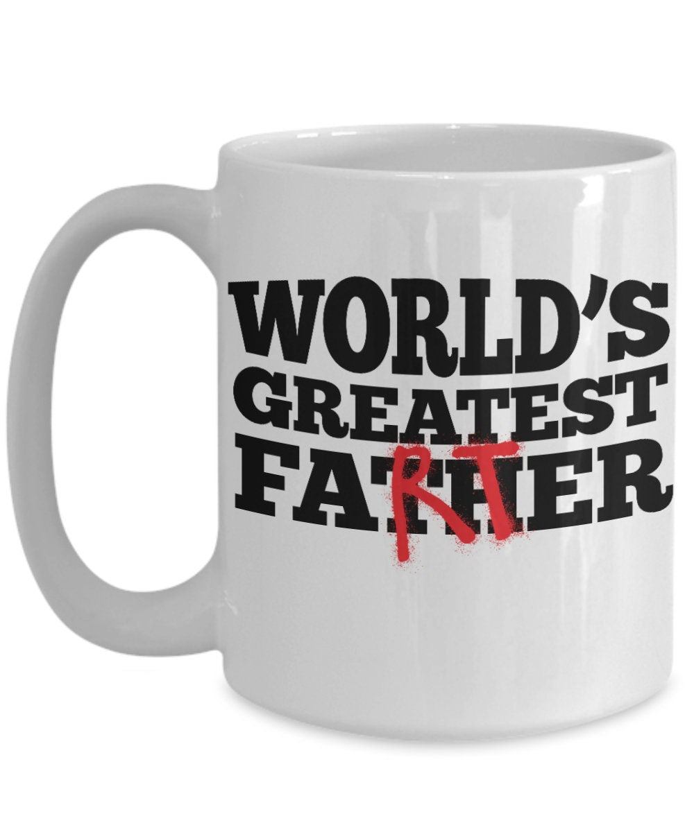 Funny Dad Mug - World's Greatest Farter - Father's Day Gift - Dad Joke - Gag Gift - Mallard Moon Gift Shop