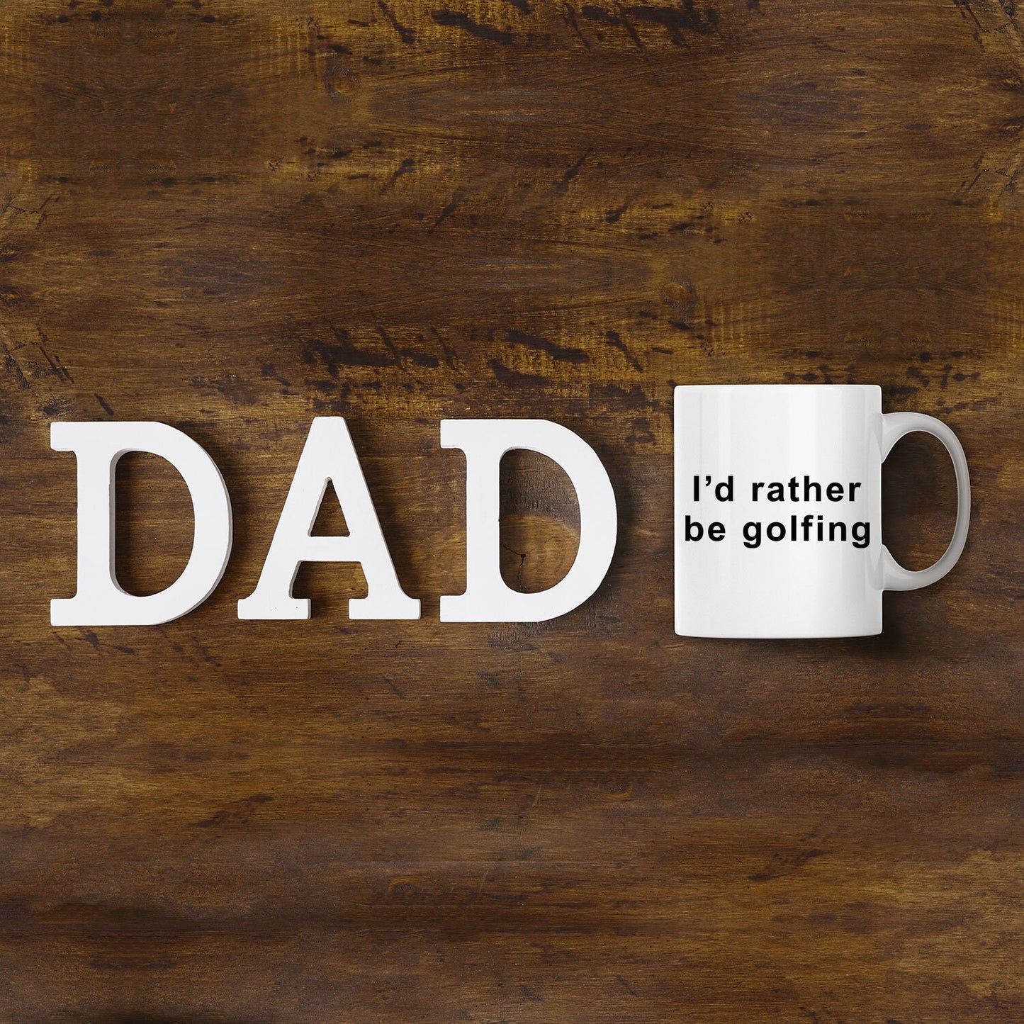 Funny golfer Mug - I'd Rather Be Golfing - Mallard Moon Gift Shop