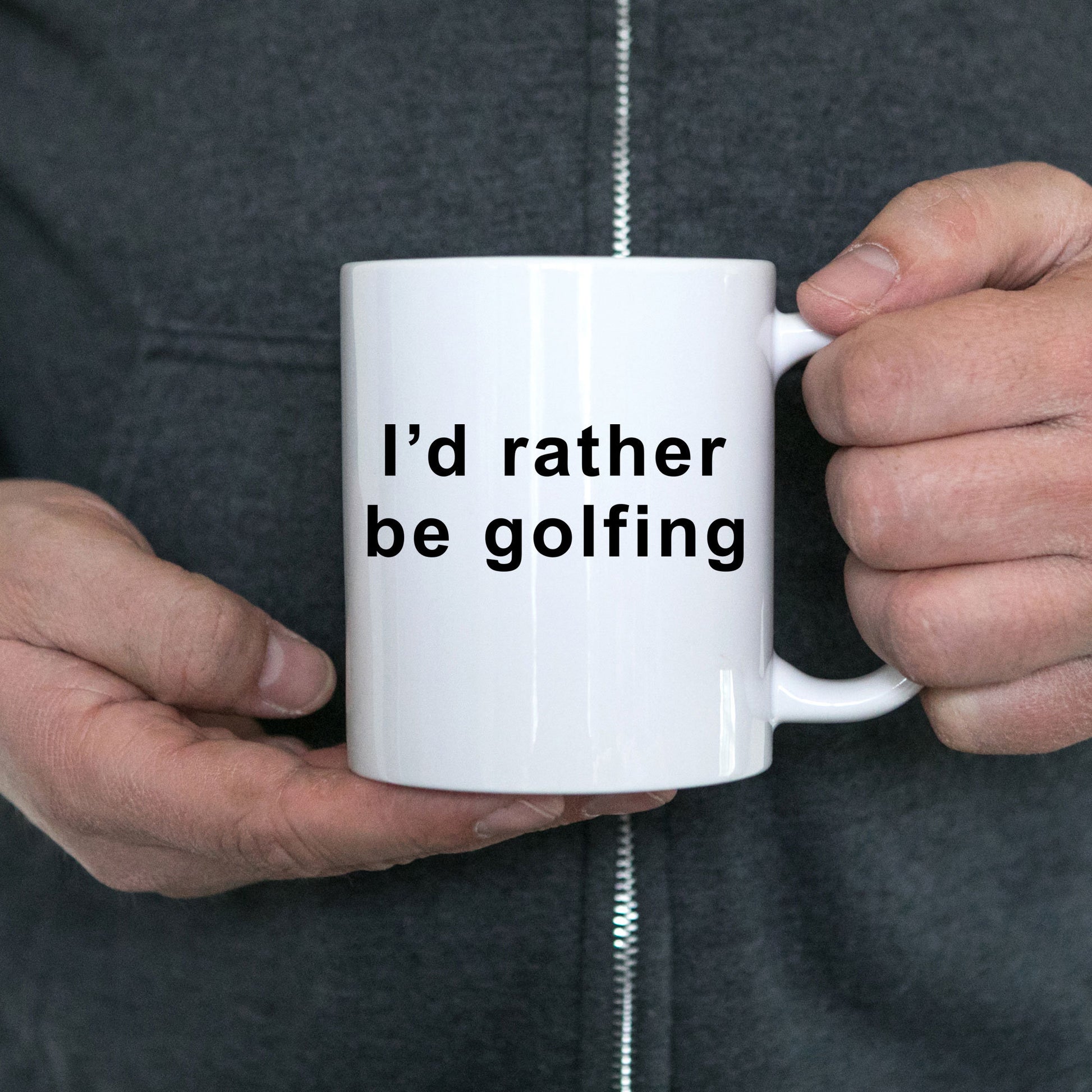 Funny golfer Mug - I'd Rather Be Golfing - Mallard Moon Gift Shop
