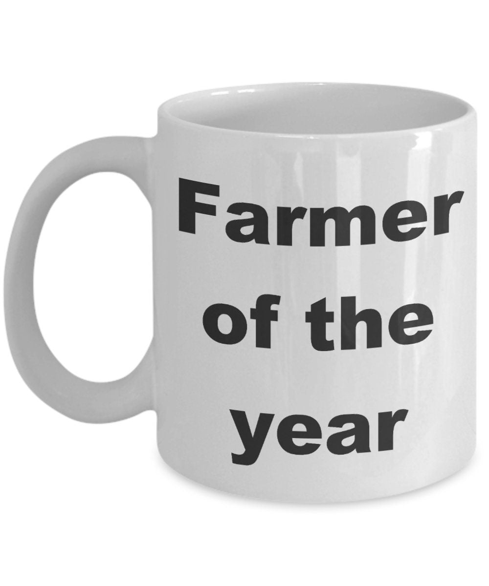 Farmer gift - Farmer of the Year funny coffee mug - Mallard Moon Gift Shop