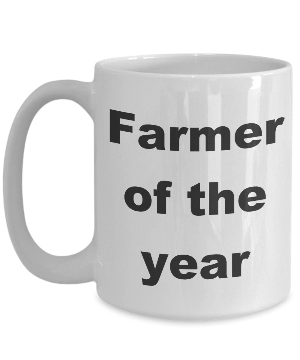 Farmer gift - Farmer of the Year funny coffee mug - Mallard Moon Gift Shop