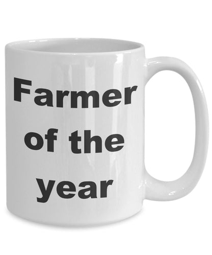 Farmer gift - Farmer of the Year funny coffee mug - Mallard Moon Gift Shop