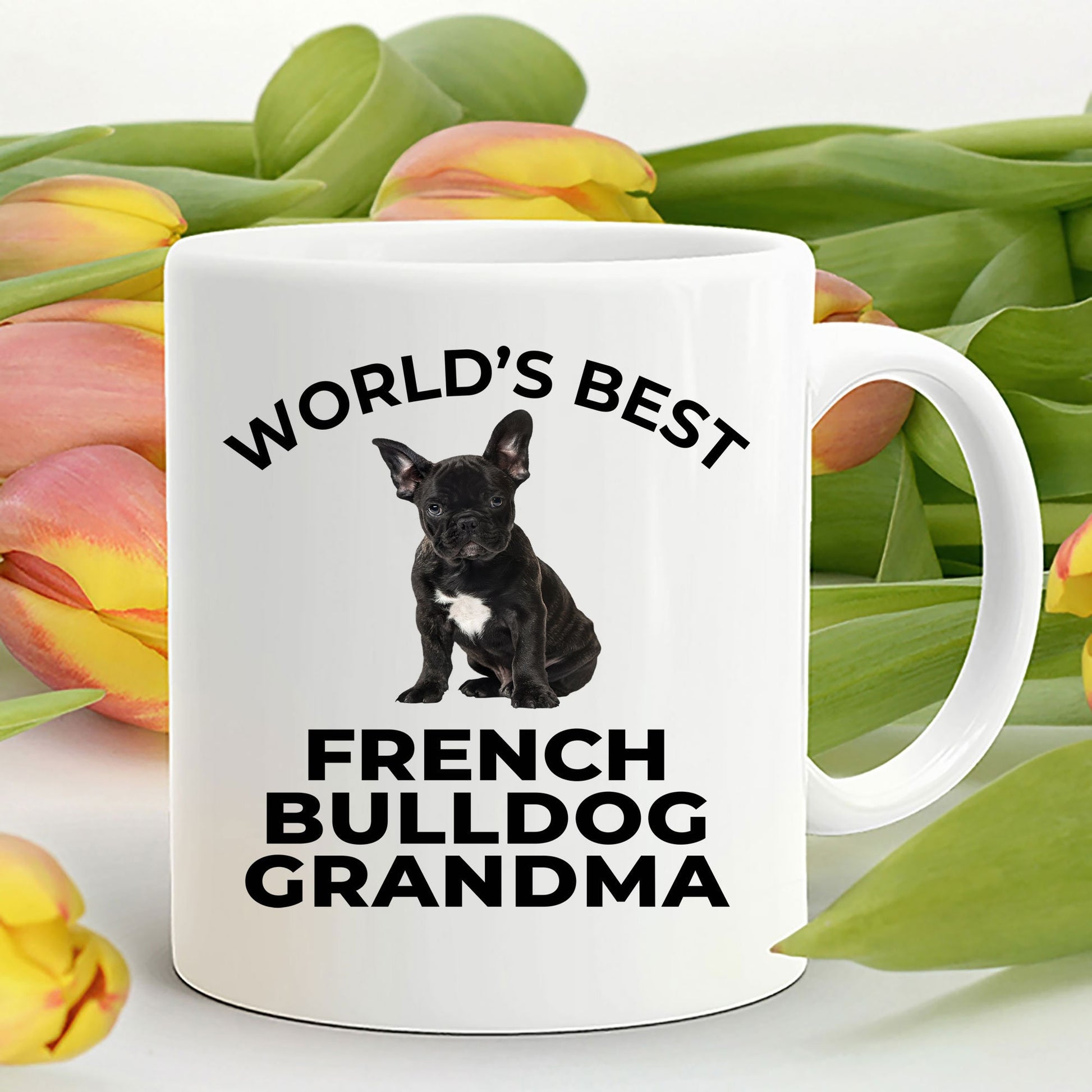 French Bulldog Grandma Puppy Dog Coffee Mug - Mallard Moon Gift Shop