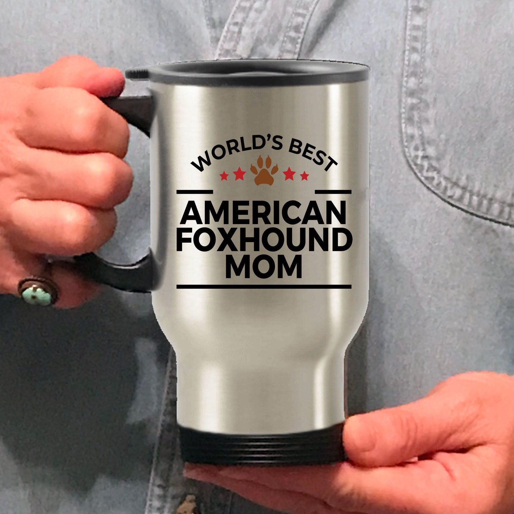 American Foxhound Dog Mom Coffee Mug - Mallard Moon Gift Shop
