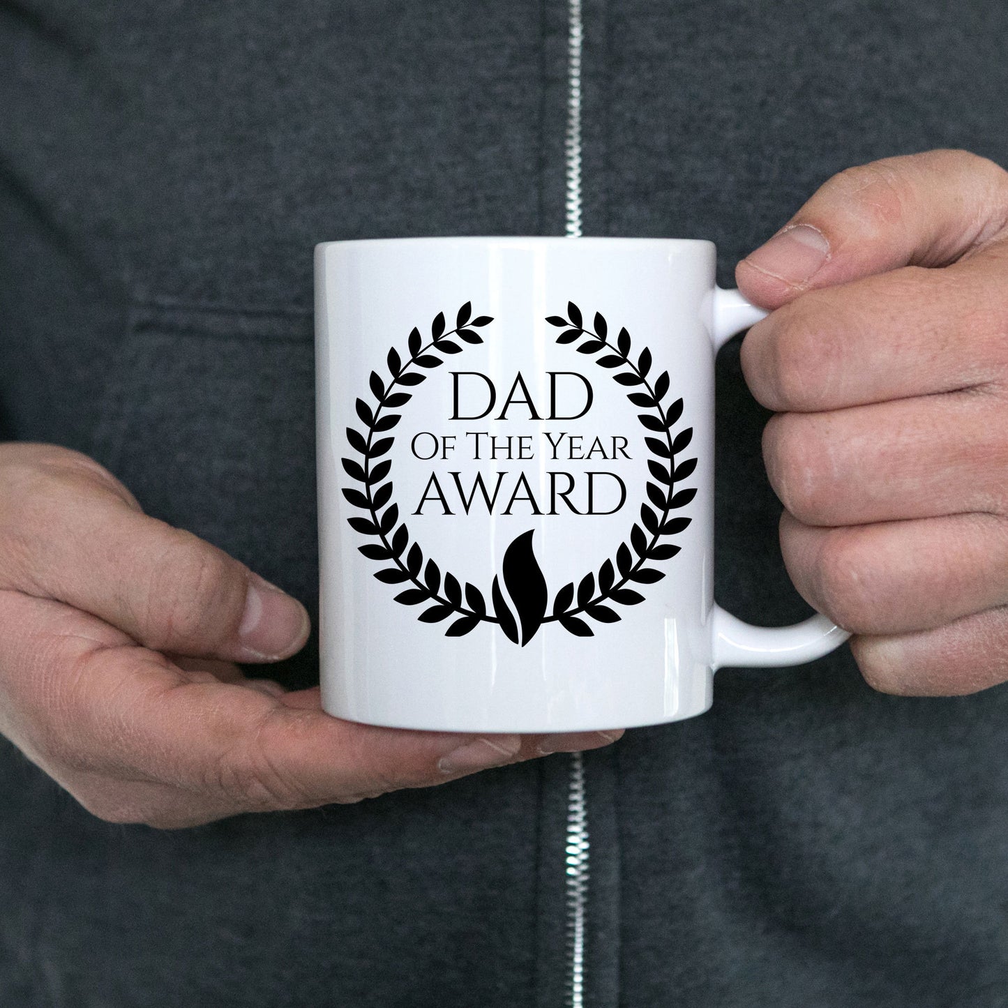 Dad of the Year Award Custom Ceramic Coffee mug Birthday Father's Day - Mallard Moon Gift Shop