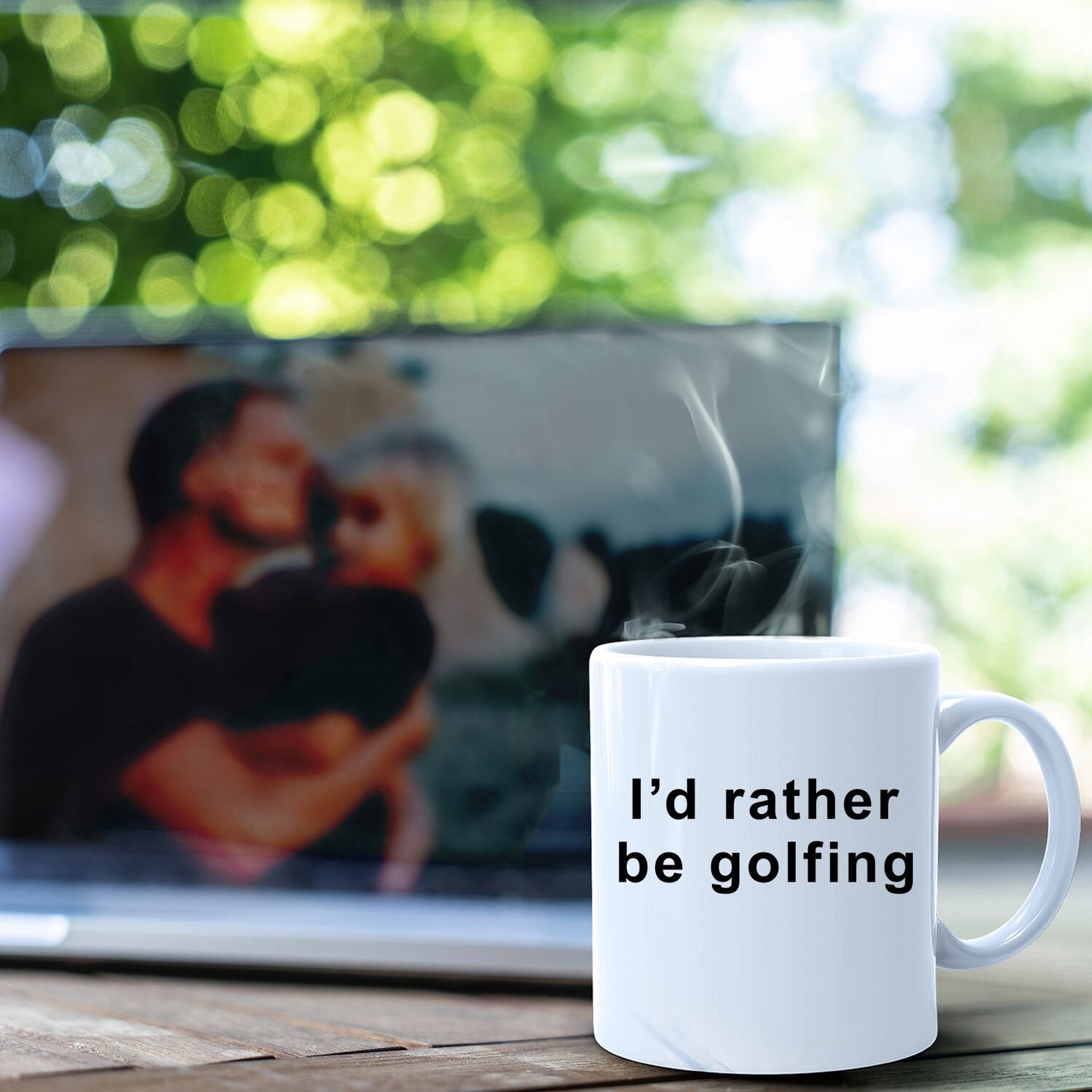 Funny golfer Mug - I'd Rather Be Golfing - Mallard Moon Gift Shop