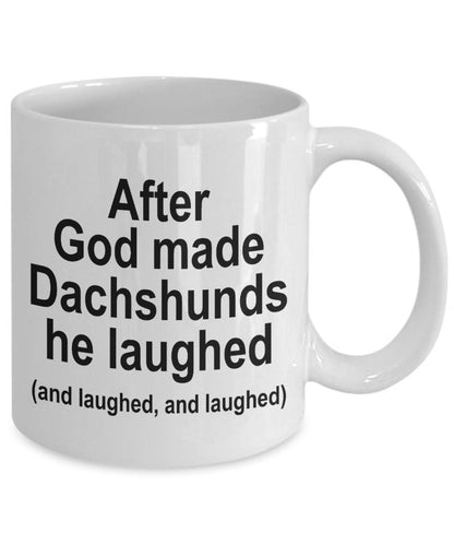 Dachshund Dog Joke Coffee Mug - Mallard Moon Gift Shop