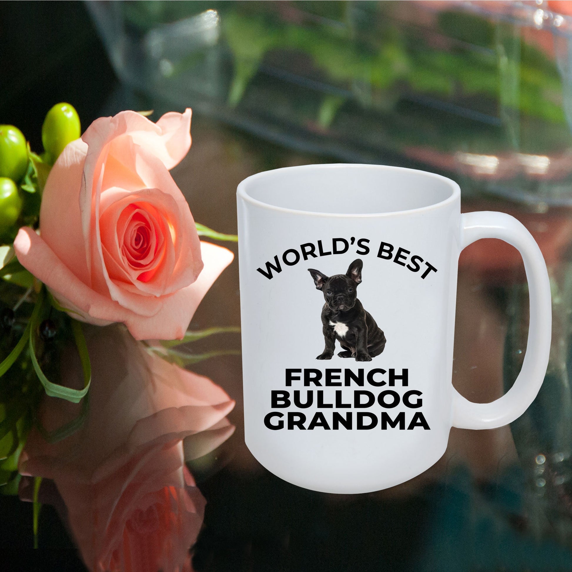 French Bulldog Grandma Puppy Dog Coffee Mug - Mallard Moon Gift Shop