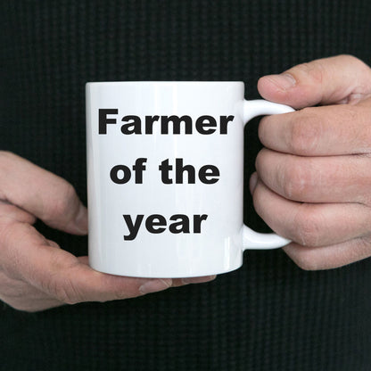Farmer gift - Farmer of the Year funny coffee mug - Mallard Moon Gift Shop