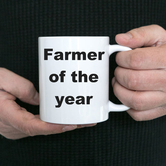 Farmer gift - Farmer of the Year funny coffee mug - Mallard Moon Gift Shop