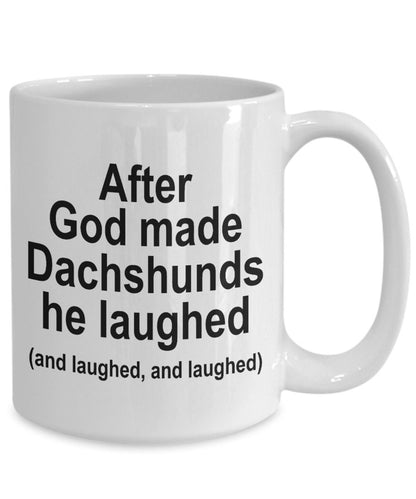 Dachshund Dog Joke Coffee Mug - Mallard Moon Gift Shop