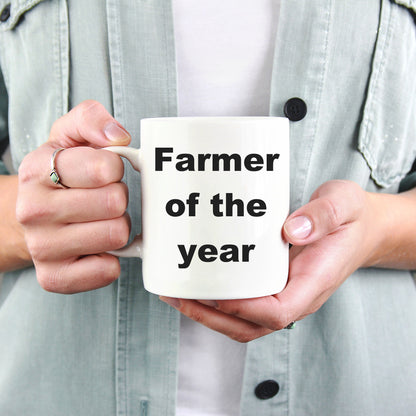 Farmer gift - Farmer of the Year funny coffee mug - Mallard Moon Gift Shop
