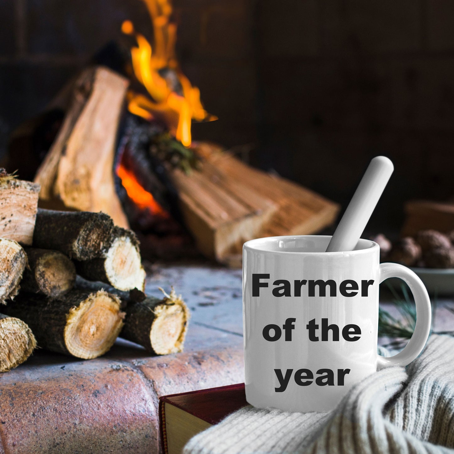 Farmer gift - Farmer of the Year funny coffee mug - Mallard Moon Gift Shop