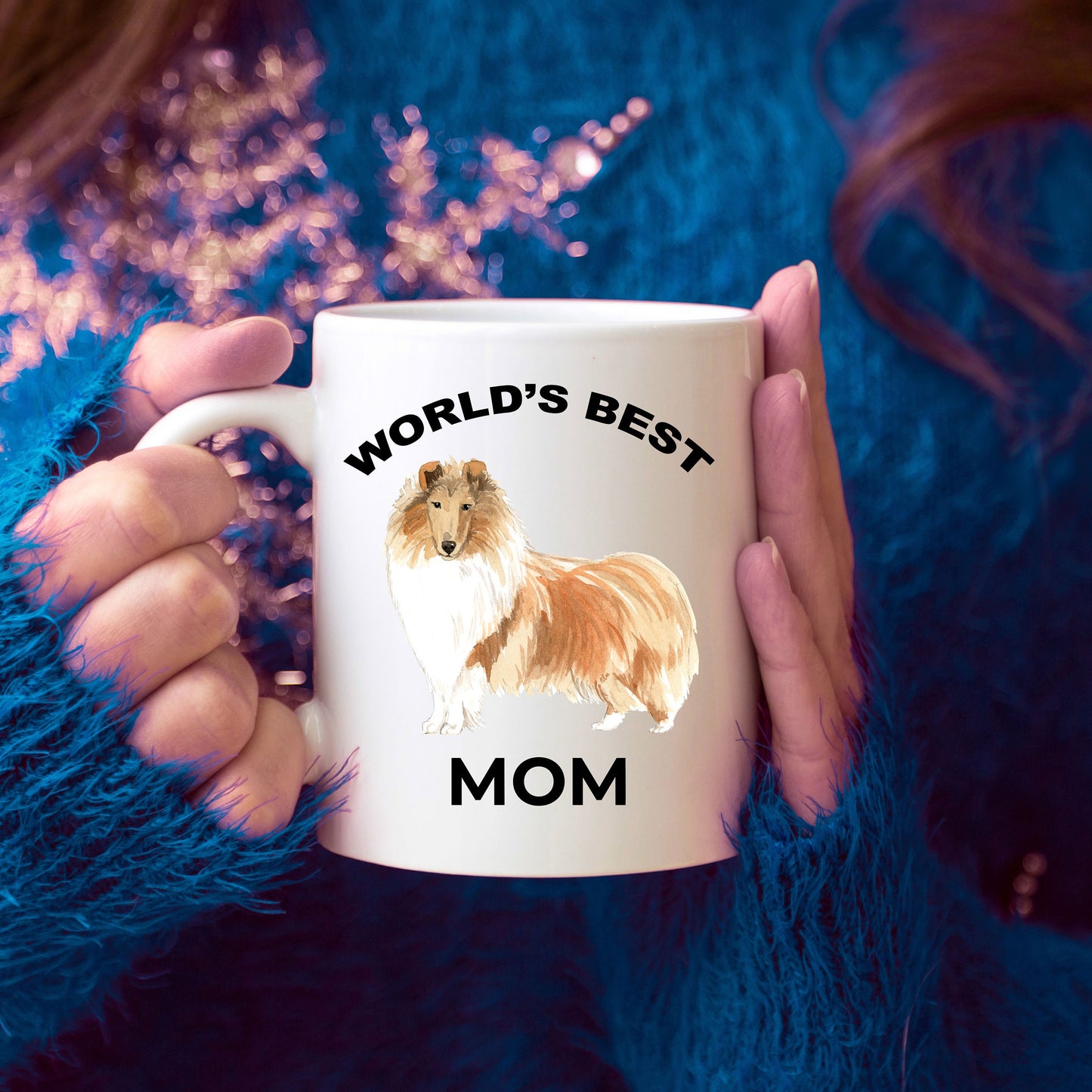 Collie Best Dog Mom coffee mug - Mallard Moon Gift Shop