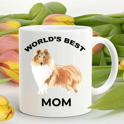 Collie Best Dog Mom coffee mug - Mallard Moon Gift Shop