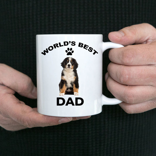 Bernese Mountain Dog Best Dad coffee mug - Mallard Moon Gift Shop