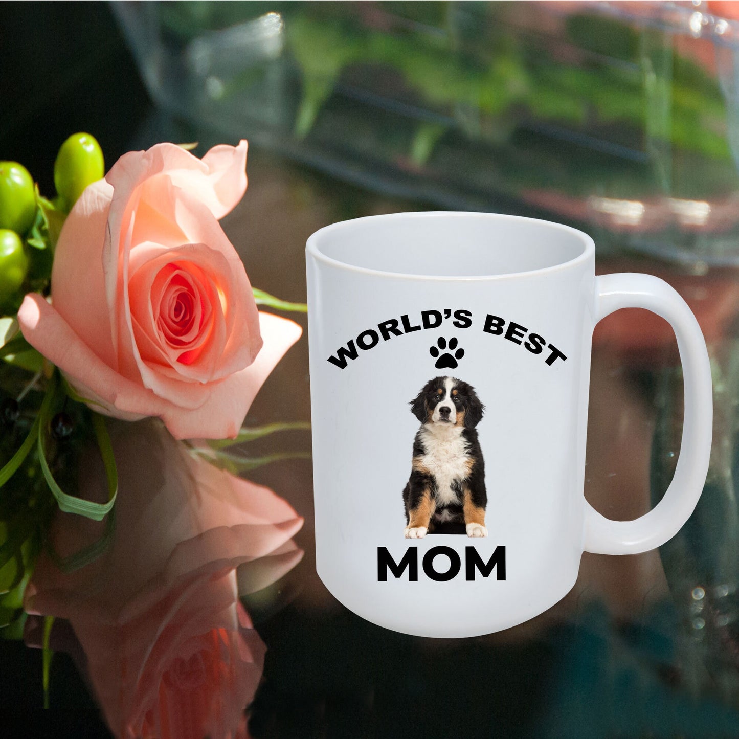 Bernese Mountain Dog Best Mom coffee mug - Mallard Moon Gift Shop