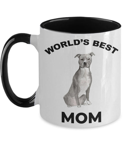 American Staffordshire Terrier Best Dog Mom coffee mug - Mallard Moon Gift Shop