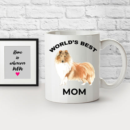 Collie Best Dog Mom coffee mug - Mallard Moon Gift Shop