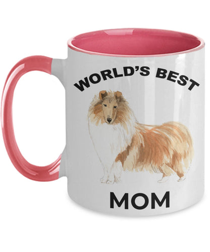 Collie Best Dog Mom coffee mug - Mallard Moon Gift Shop
