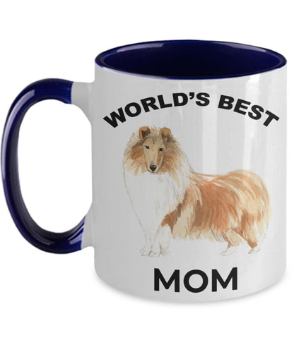 Collie Best Dog Mom coffee mug - Mallard Moon Gift Shop