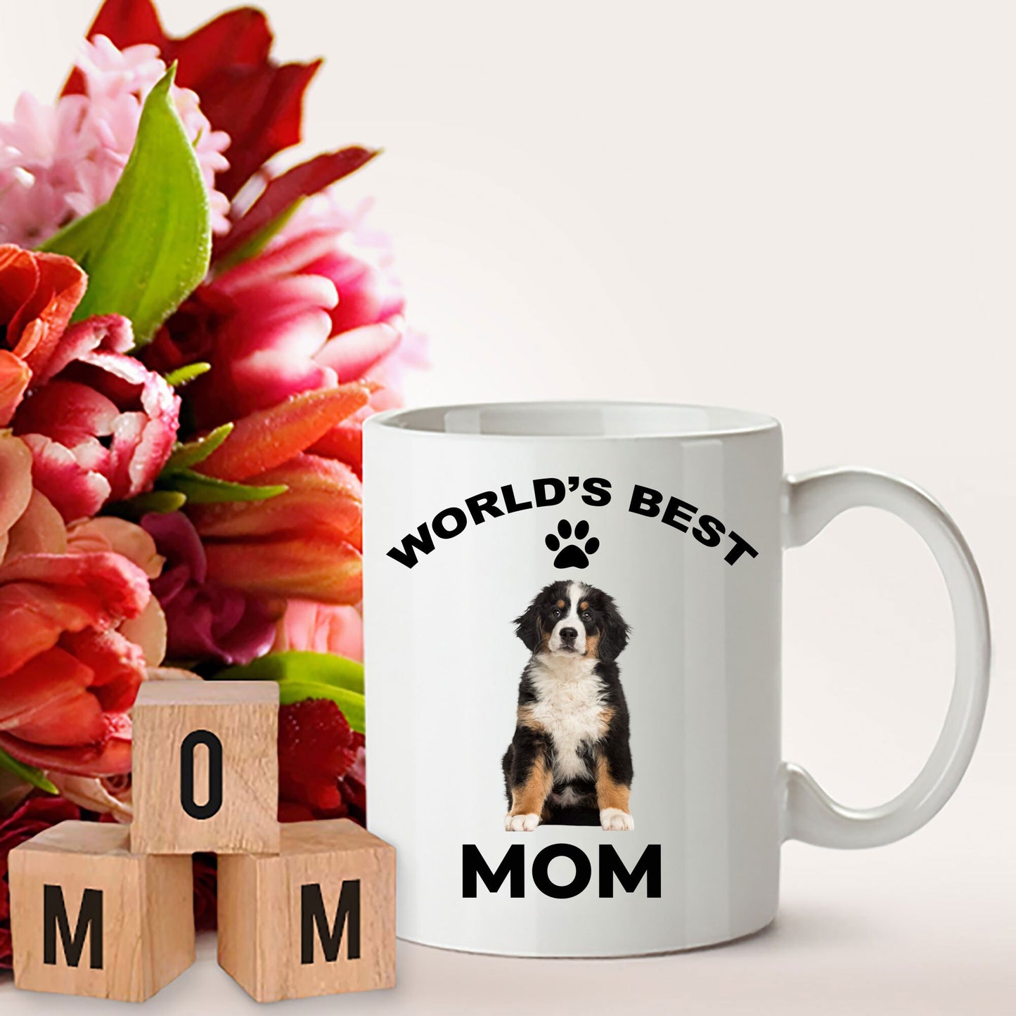 Bernese Mountain Dog Best Mom coffee mug - Mallard Moon Gift Shop