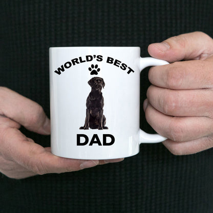 Black Labrador Retriever Best Dad Coffee Mug - Mallard Moon Gift Shop