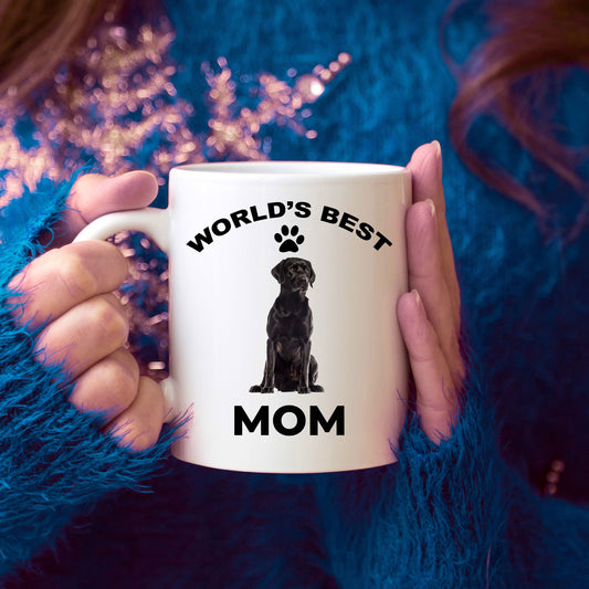 Black Labrador Retriever Best Mom coffee mug - Mallard Moon Gift Shop