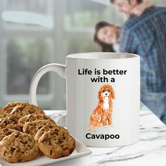 Cavapoo Life is Better Coffee Mug - Mallard Moon Gift Shop