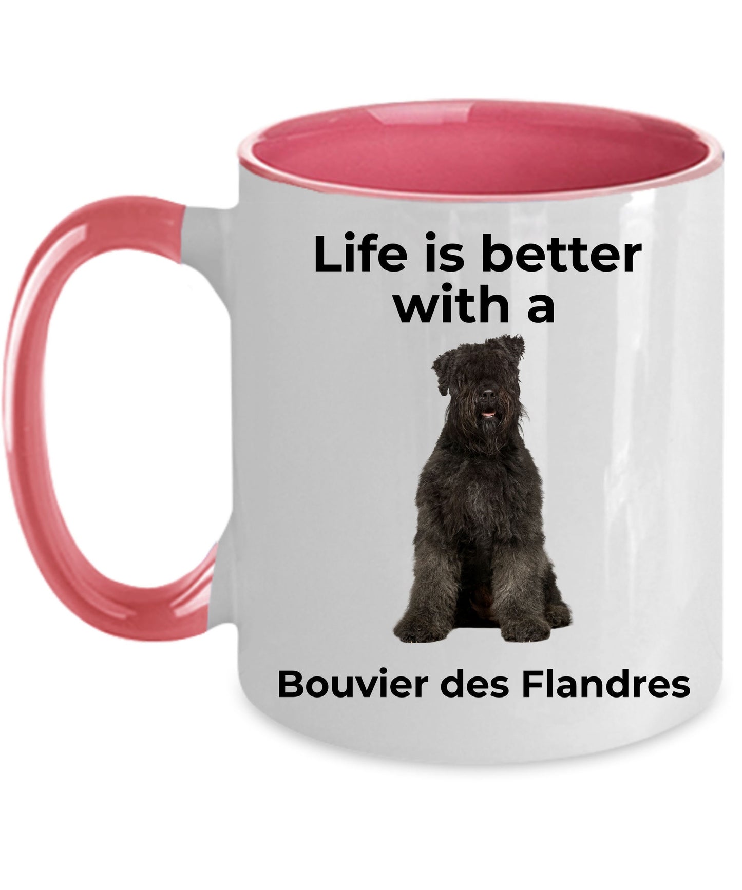 Bouvier des Flandres Coffee Mug - Life is Better - Mallard Moon Gift Shop