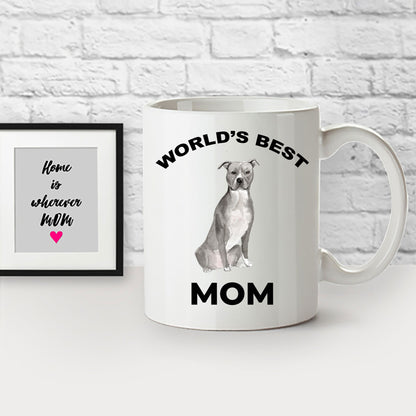 American Staffordshire Terrier Best Dog Mom coffee mug - Mallard Moon Gift Shop
