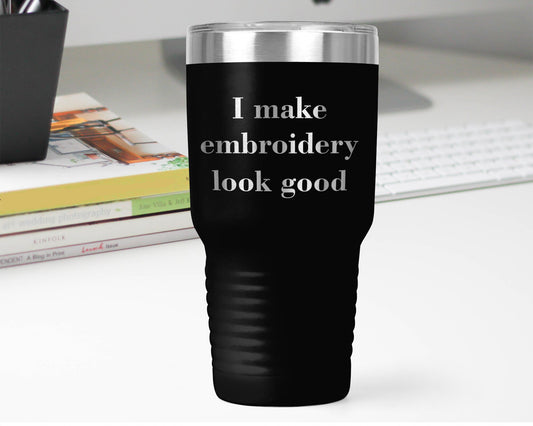 Embroidery Gift Polar Camel 30oz Ringneck  Laser Etched Tumbler - Mallard Moon Gift Shop