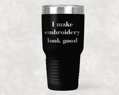 Embroidery Gift Polar Camel 30oz Ringneck  Laser Etched Tumbler - Mallard Moon Gift Shop