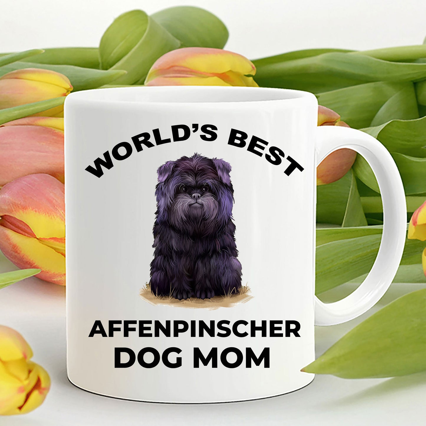 Affenpinscher Dog Best Mom Coffee Mug - Mallard Moon Gift Shop