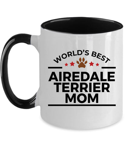 Airedale Terrier Dog Mom Custom Ceramic Coffee Mug - Mallard Moon Gift Shop
