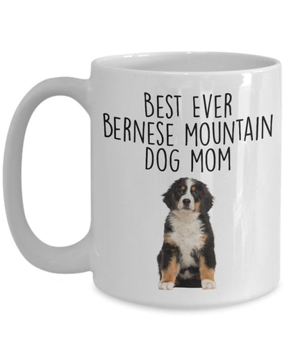 Best Ever Bernese Mountain Dog Mom Custom Ceramic Coffee Mug - Mallard Moon Gift Shop