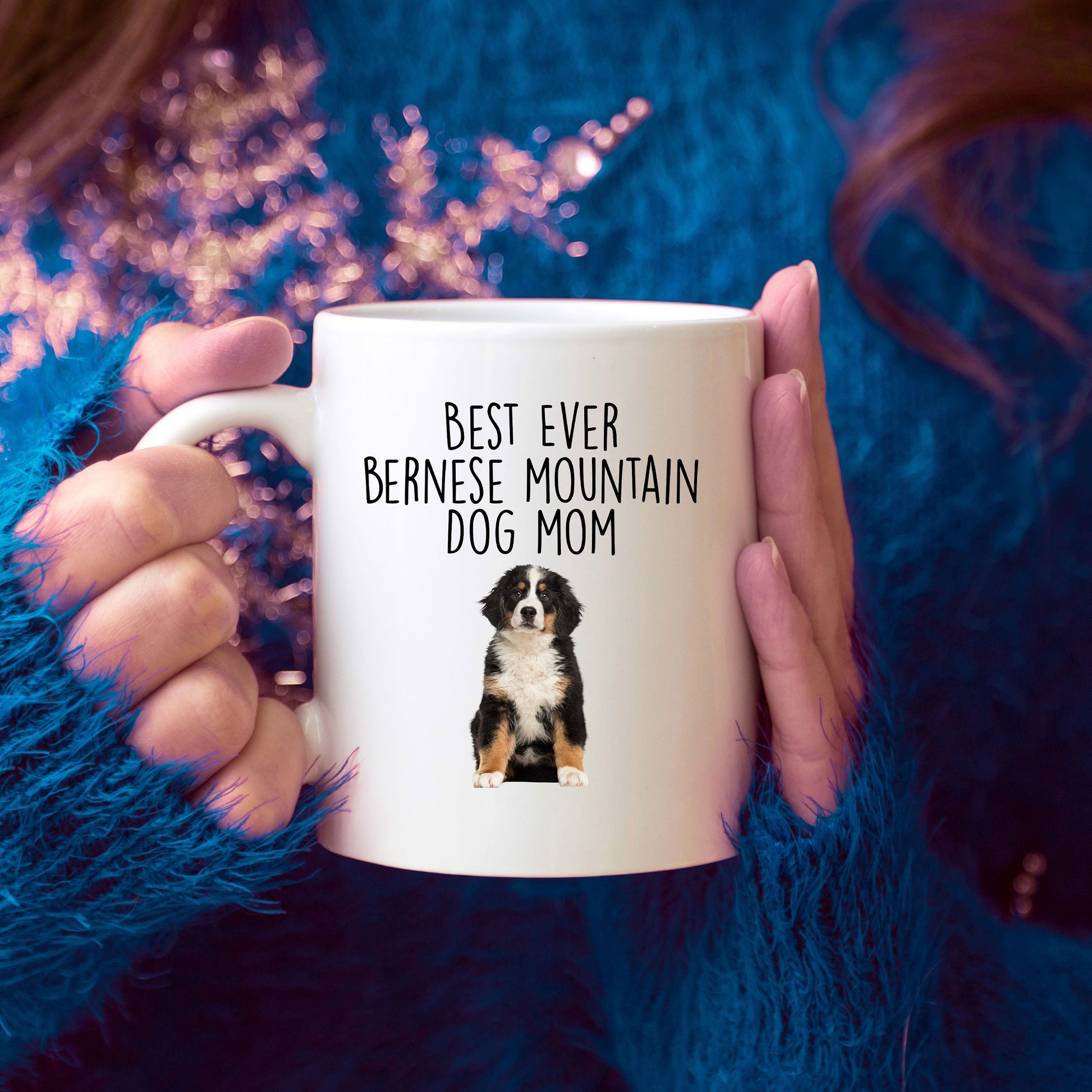 Best Ever Bernese Mountain Dog Mom Custom Ceramic Coffee Mug - Mallard Moon Gift Shop