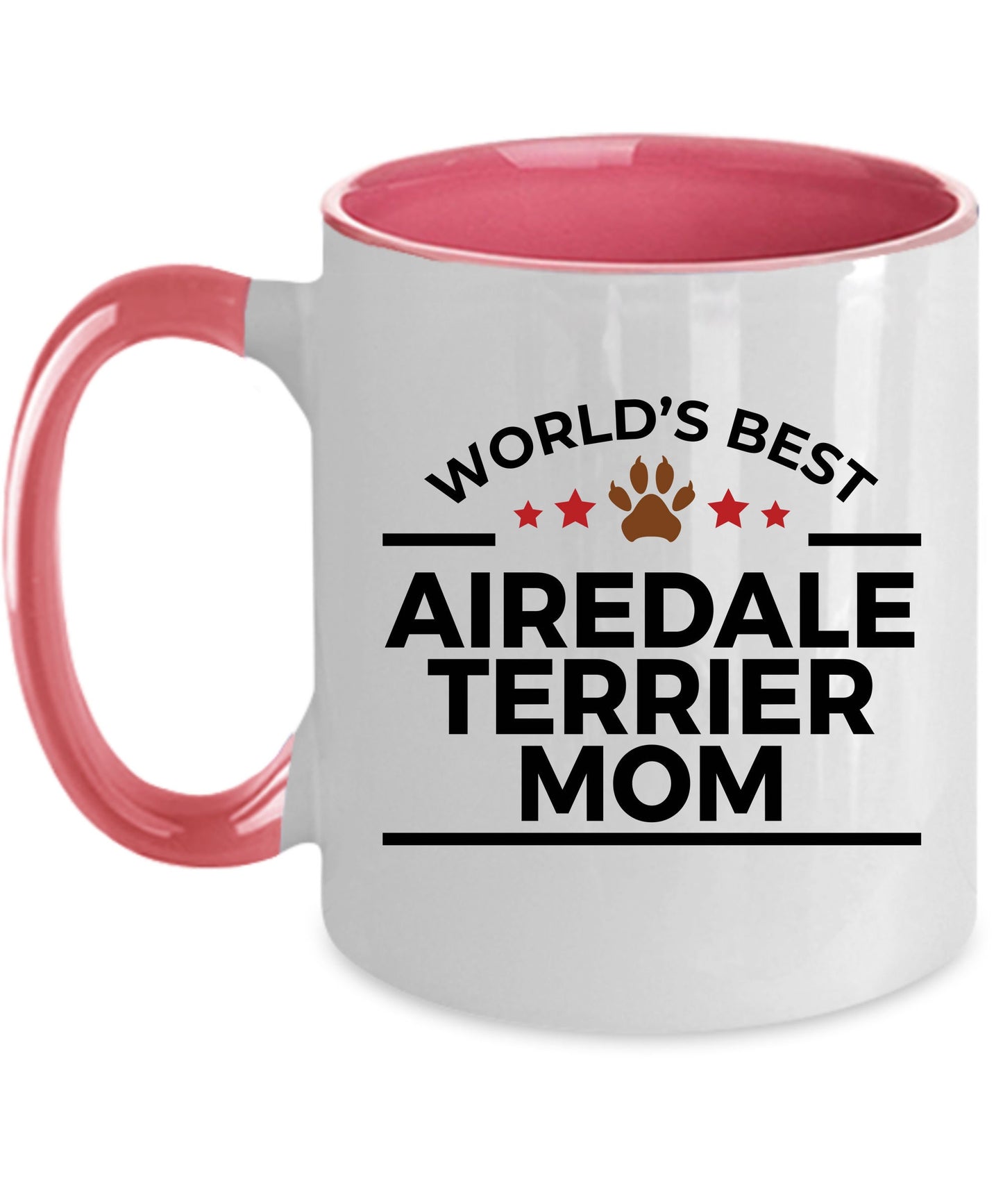 Airedale Terrier Dog Mom Custom Ceramic Coffee Mug - Mallard Moon Gift Shop