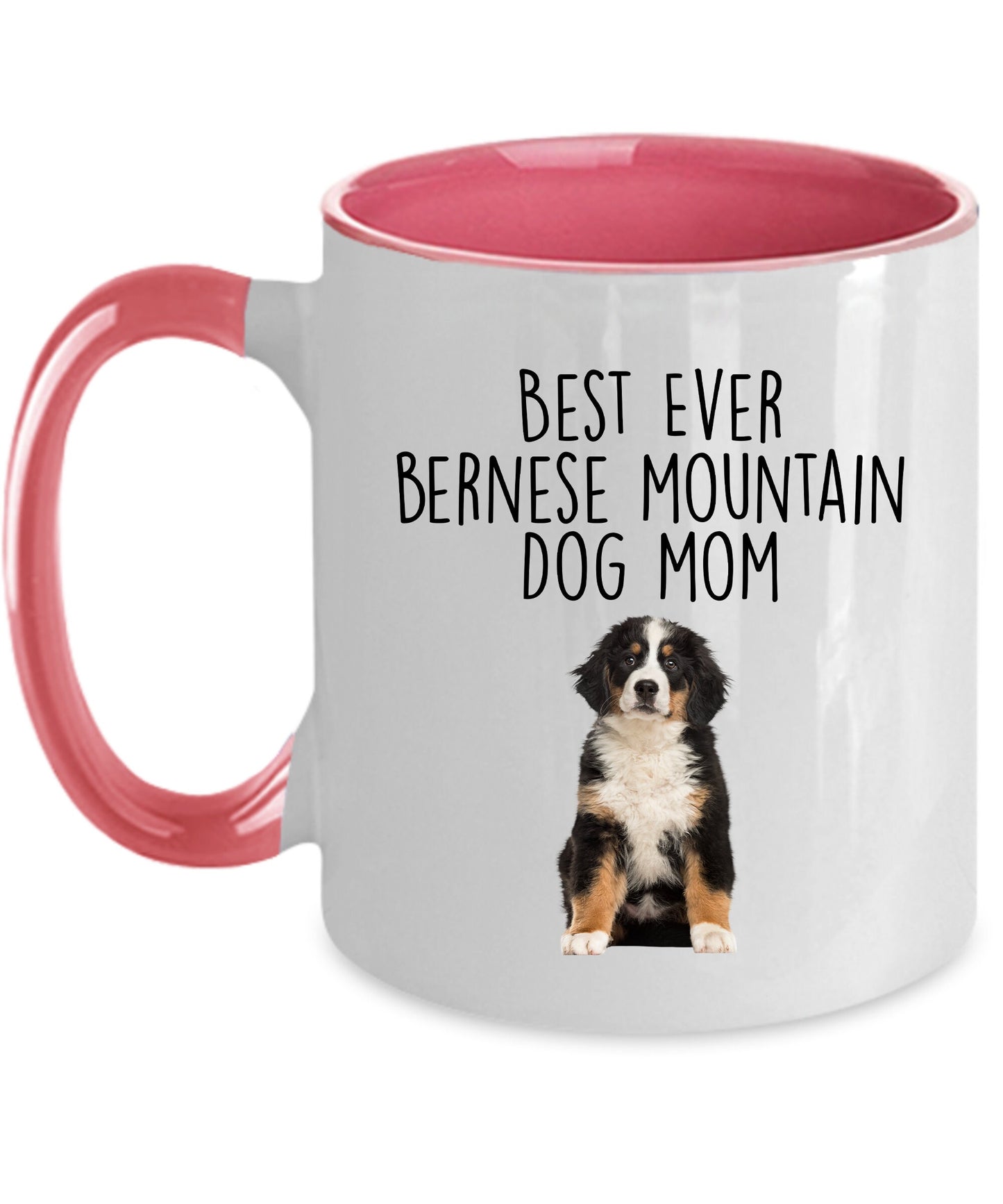 Best Ever Bernese Mountain Dog Mom Custom Ceramic Coffee Mug - Mallard Moon Gift Shop