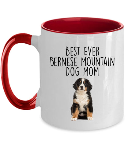 Best Ever Bernese Mountain Dog Mom Custom Ceramic Coffee Mug - Mallard Moon Gift Shop