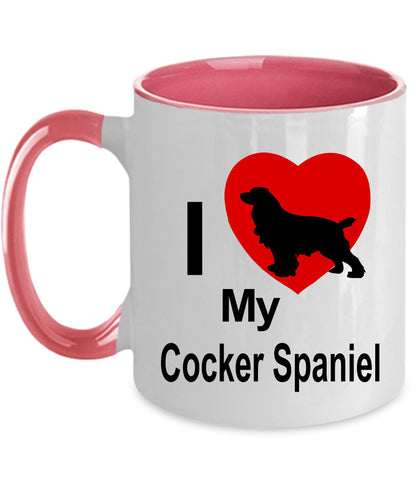 Cocker Spaniel Dog Lover Custom Ceramic Coffee Mug - Mallard Moon Gift Shop