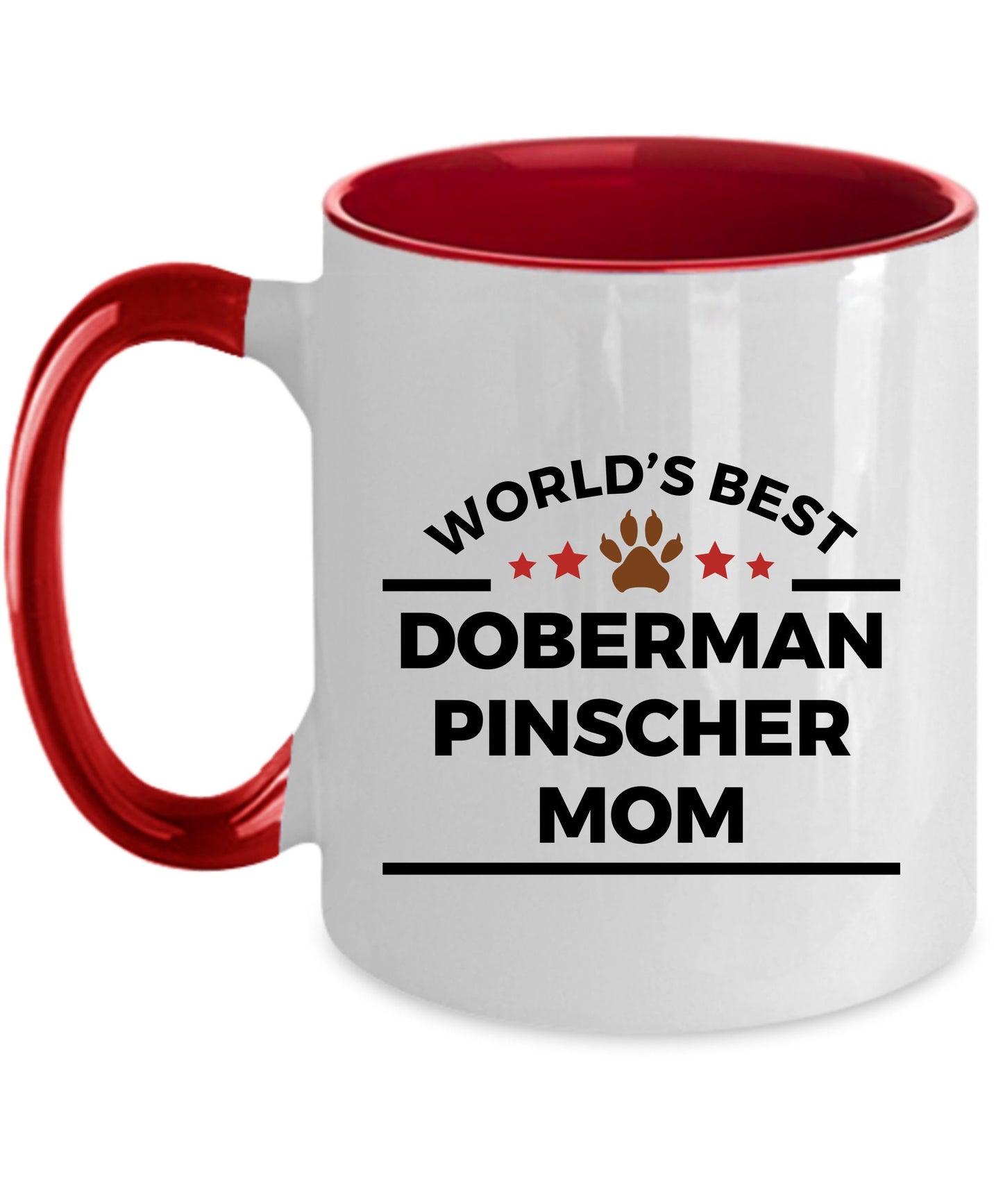 Doberman Pinscher Dog Mom Custom Ceramic Coffee Mug personalized - Mallard Moon Gift Shop