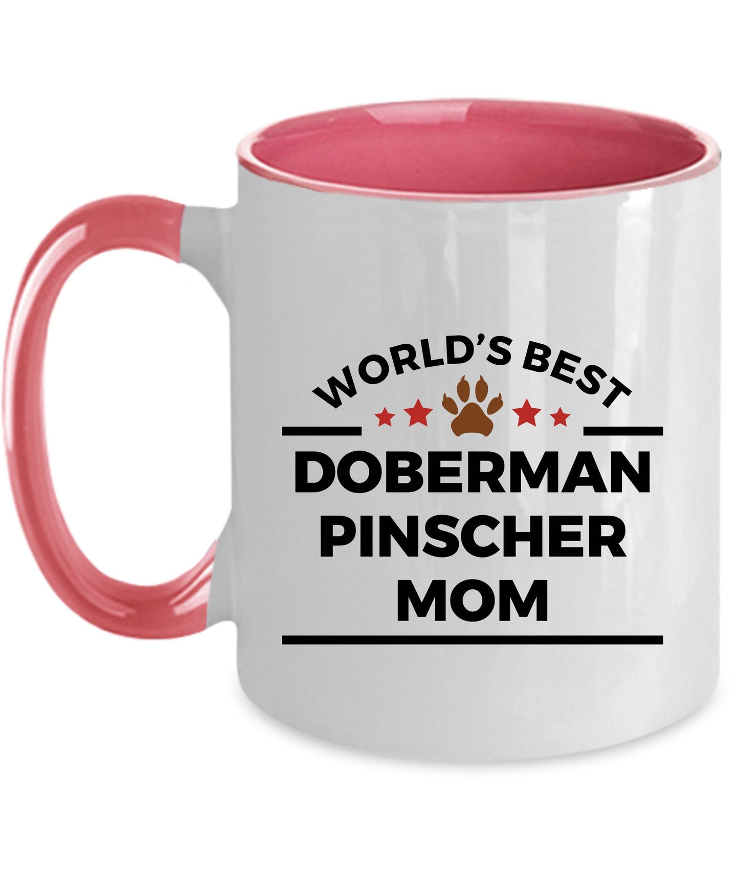 Doberman Pinscher Dog Mom Custom Ceramic Coffee Mug personalized - Mallard Moon Gift Shop