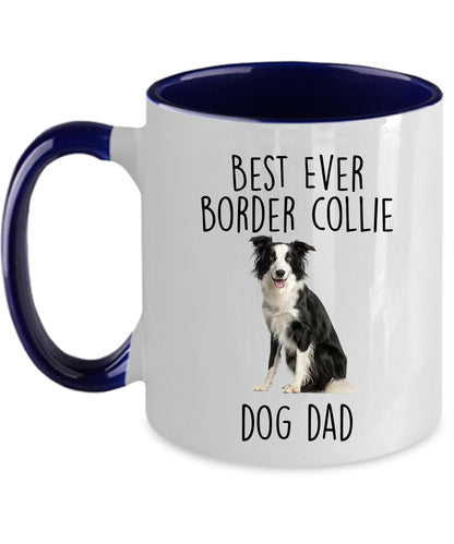 Best Ever Border Collie Dog Mom Custom Ceramic Coffee Mug - Mallard Moon Gift Shop