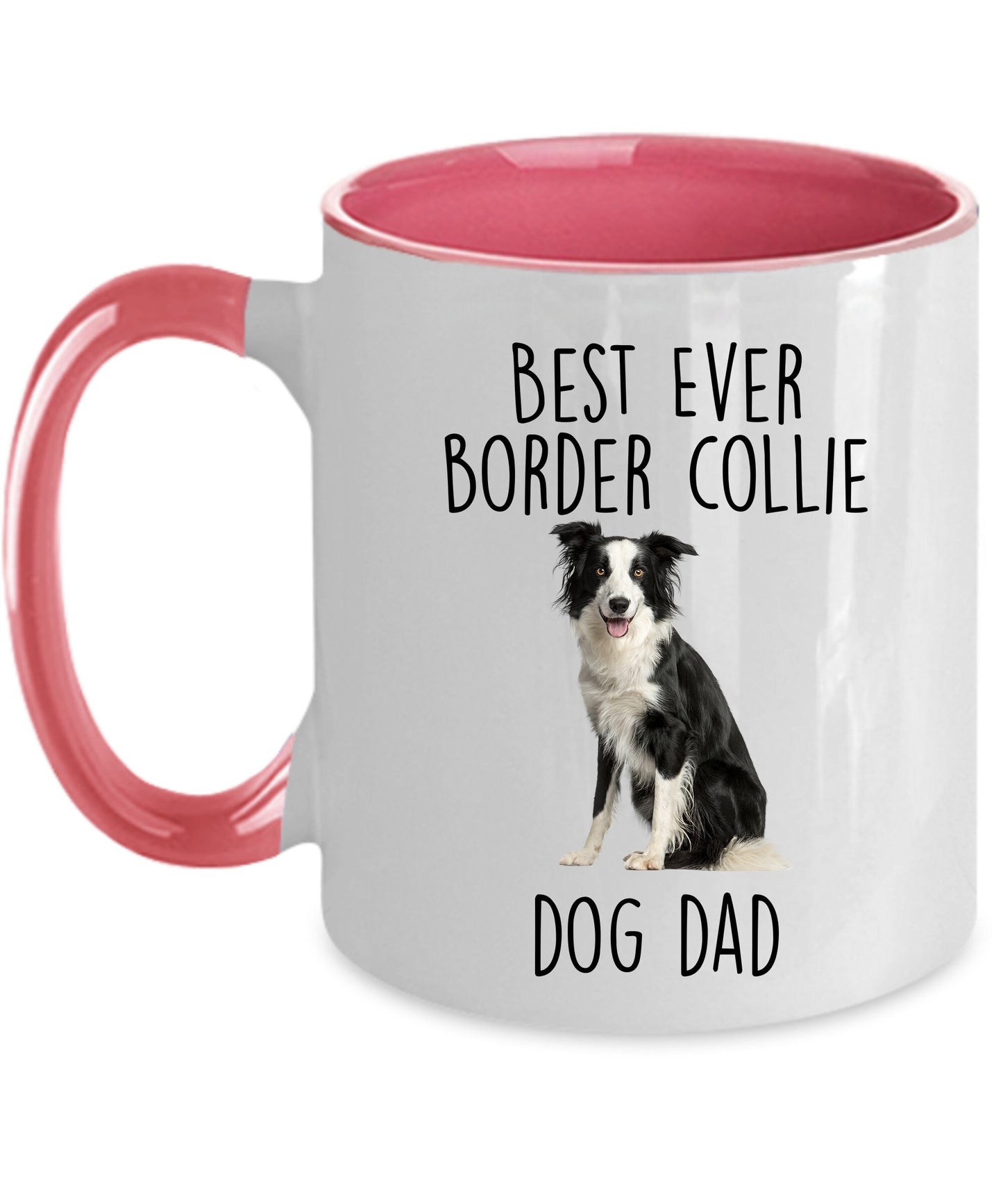 Best Ever Border Collie Dog Mom Custom Ceramic Coffee Mug - Mallard Moon Gift Shop