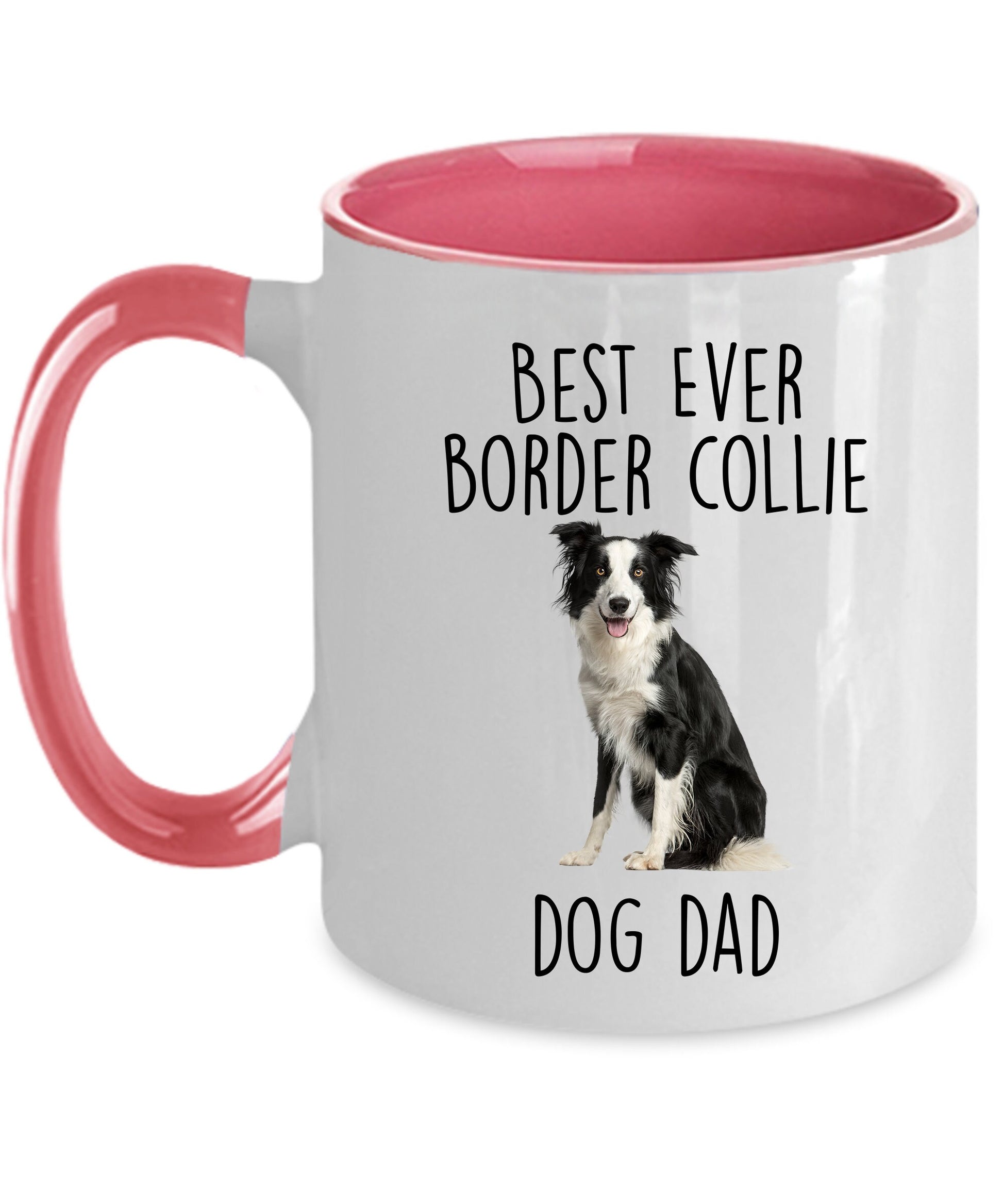 Best Ever Border Collie Dog Mom Custom Ceramic Coffee Mug - Mallard Moon Gift Shop