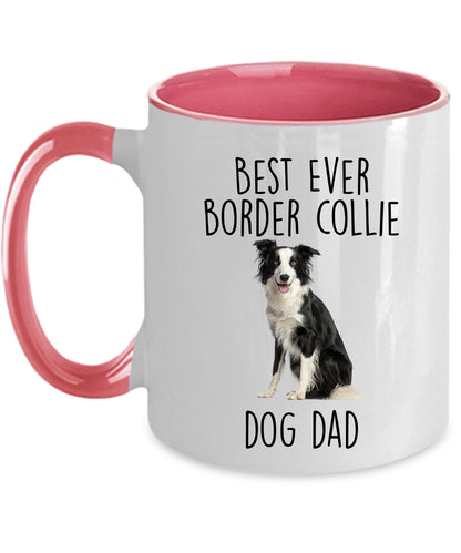 Best Ever Border Collie Dog Mom Custom Ceramic Coffee Mug - Mallard Moon Gift Shop